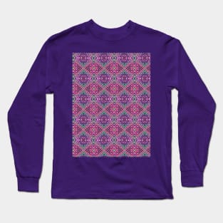 PURPLE KNIT PATTERN Long Sleeve T-Shirt